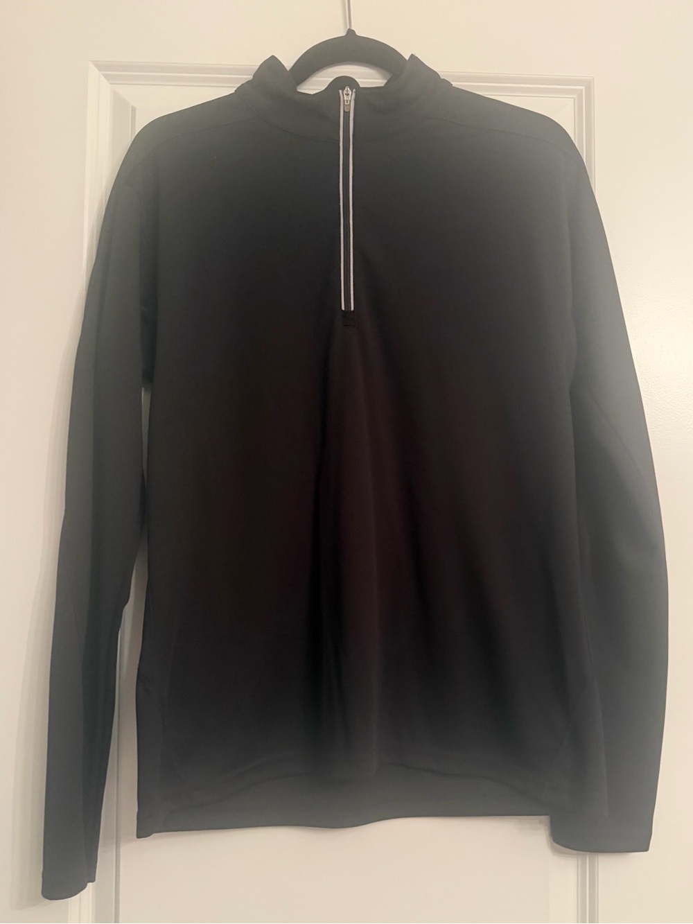 Women’ Karbon Black Half-Zip Performance Sweater